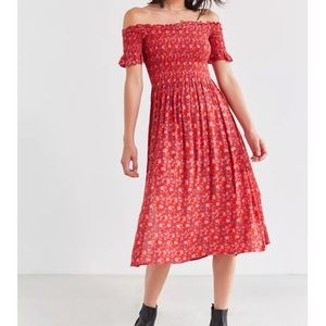 Kimchi Blue Off-The-Shoulder Smocked Dress